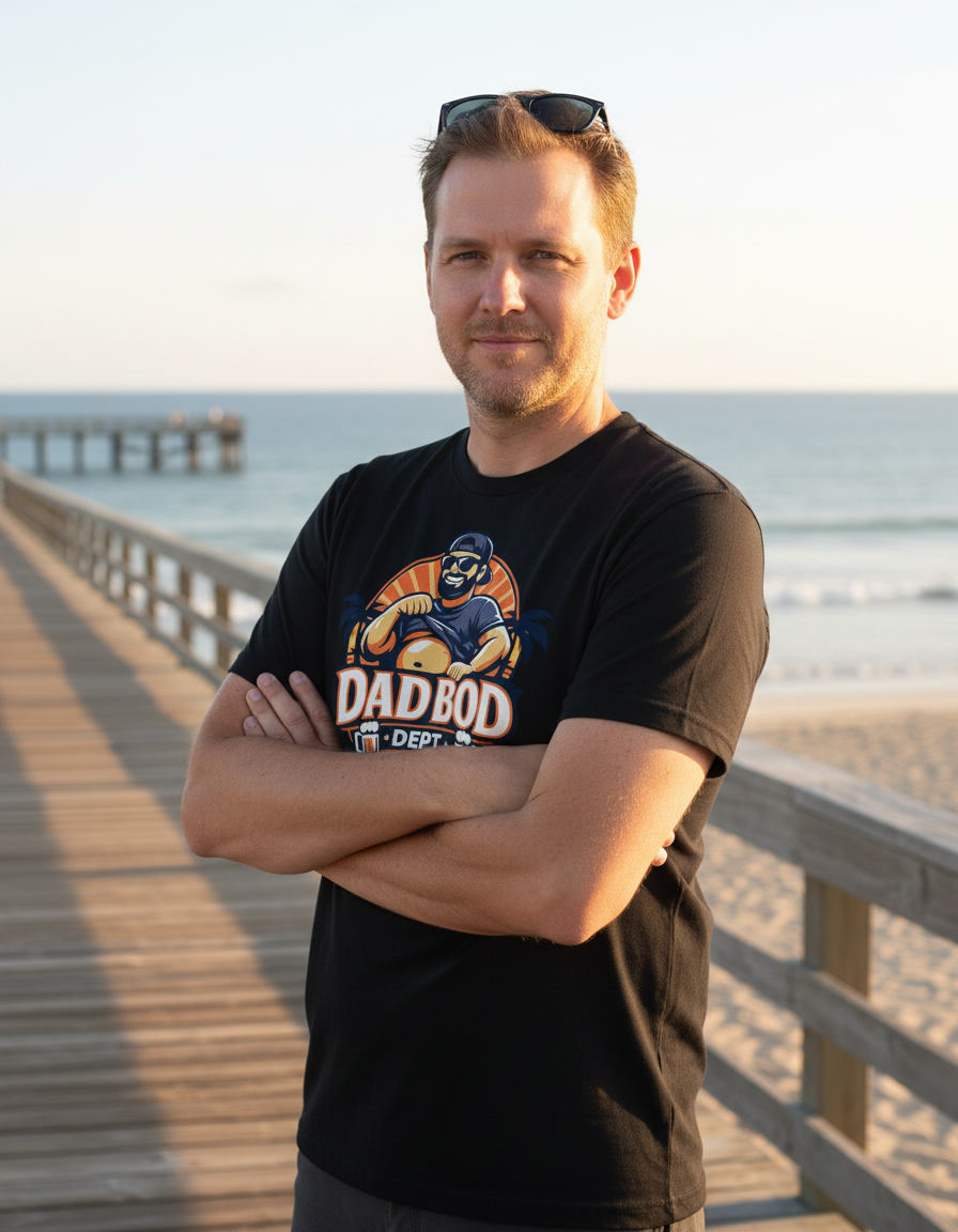Official Dad Bod Logo Tee - Black