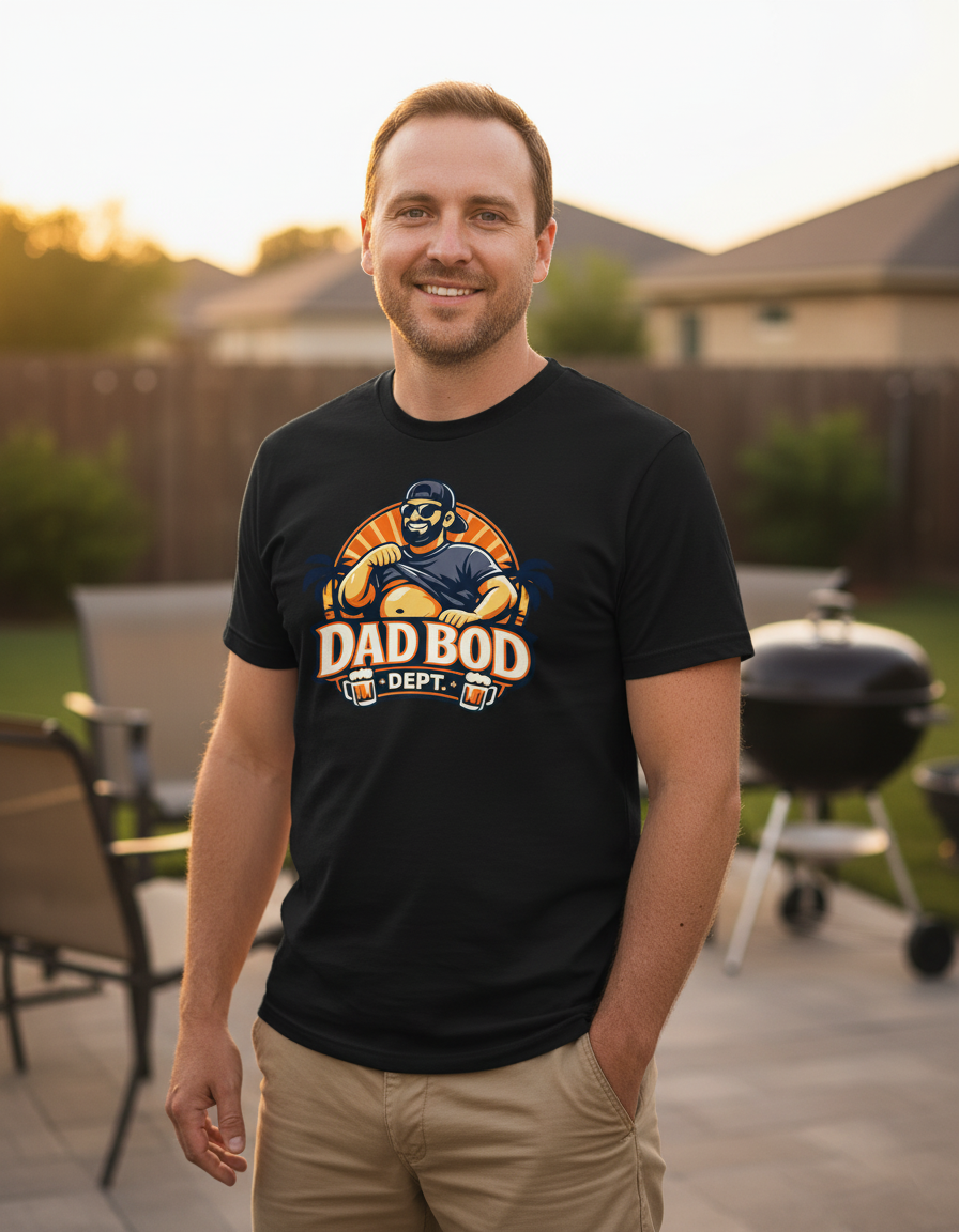 Official Dad Bod Logo Tee - Black