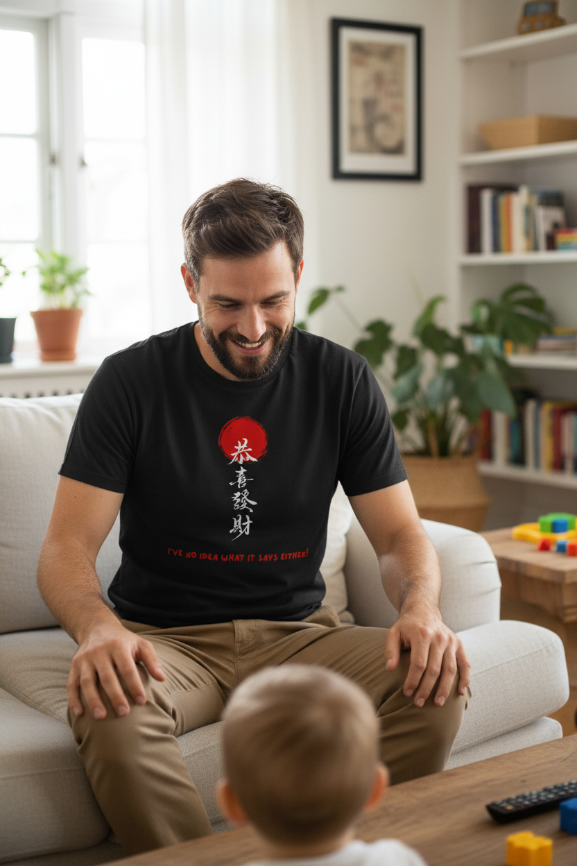 I’ve No Idea What It Says Either – Quick Laughs Tee
