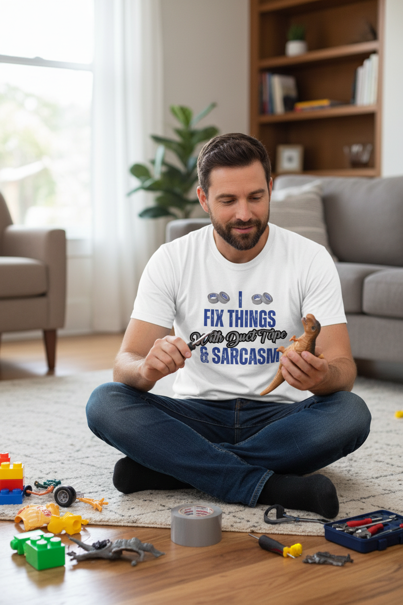 Fix Things With Duct Tape & Sarcasm – Quick Laughs Tee
